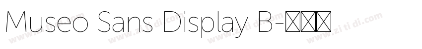 Museo Sans Display B字体转换